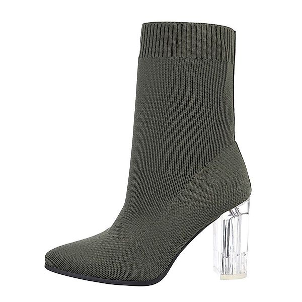 Ital-Design Damen Abendschuhe Elegant High-Heel-Stiefelette (84338421) günstig online kaufen