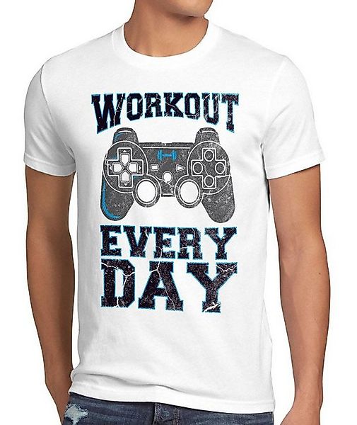 style3 T-Shirt Workout Gamer play sport station fitnessstudio konsole gym f günstig online kaufen