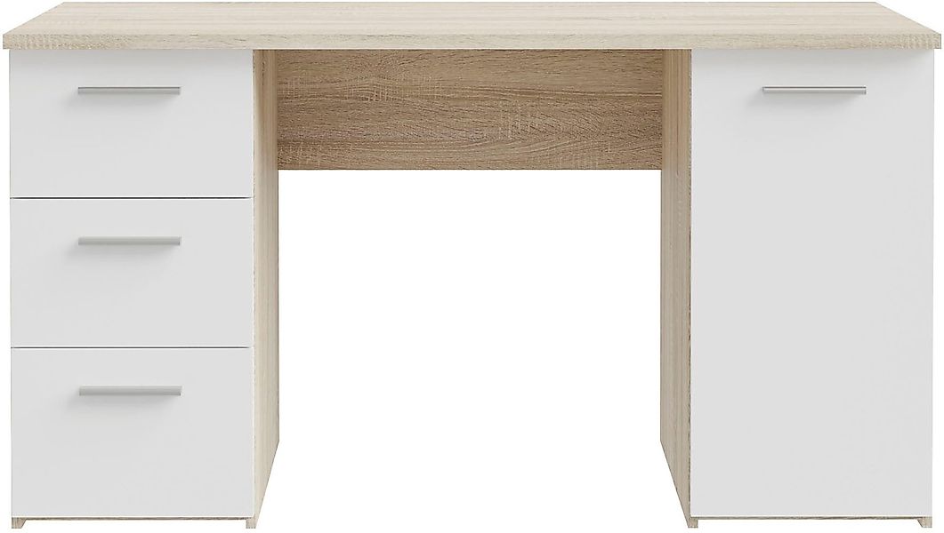 FORTE Schreibtisch "Neuss" mit 3 Schubladen & 1 Tür, funktional, Breite 138 günstig online kaufen