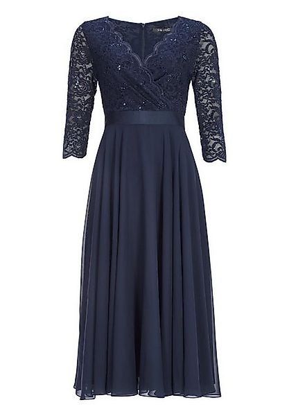 SWING Maxikleid Cocktailkleid aus Material-Mix günstig online kaufen