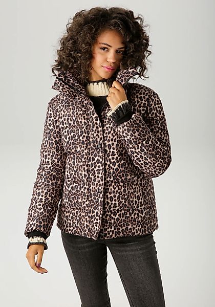 Aniston CASUAL Steppjacke im trendigen Leo-Print günstig online kaufen