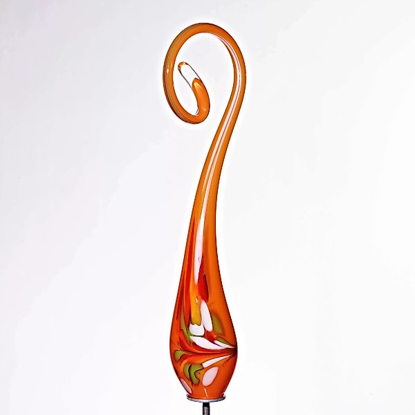 Gartenfigur Bogen Gartenflair 45cm mit Stab orange günstig online kaufen