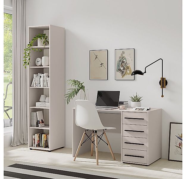 Lomadox Büromöbel-Set MOLLERUSA-132, (Spar-Set, 2-tlg., Regal Schreibtisch) günstig online kaufen