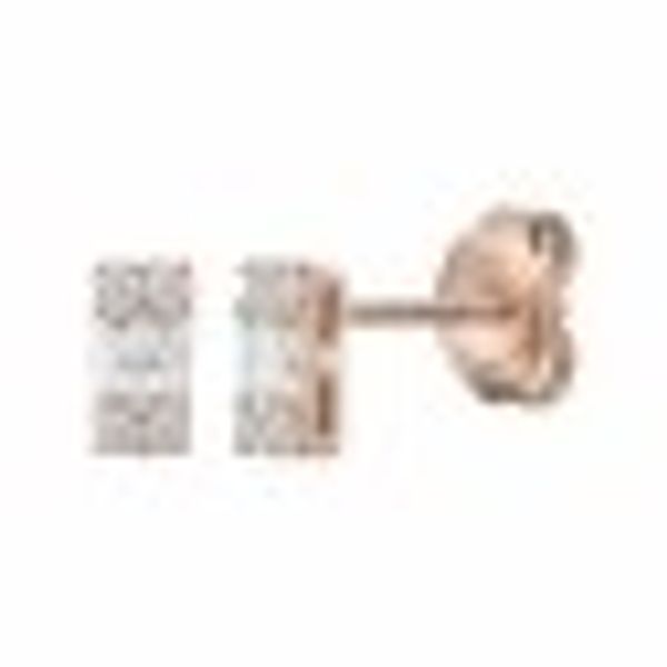 Ohrstecker 925 Sterling Silber rosé vergoldet Zirkonia günstig online kaufen