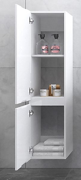 Faizee Möbel Badezimmer-Set Badezimmerschränke Schwarz/Weiß Badezimmer günstig online kaufen
