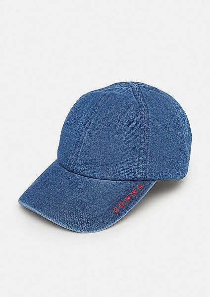 comma Snapback Cap Kappe Denim-Cap mit Stickerei günstig online kaufen