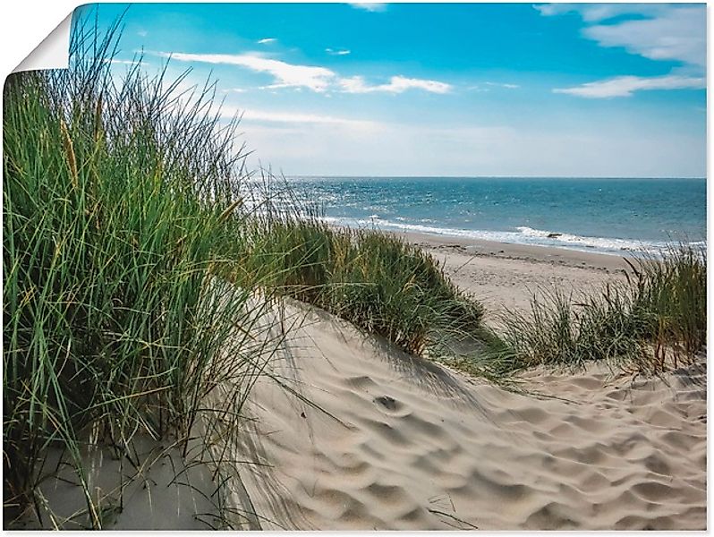 Artland Wandbild "Dünenlandschaft im Sommer an der Nordsee", Strand, (1 St. günstig online kaufen