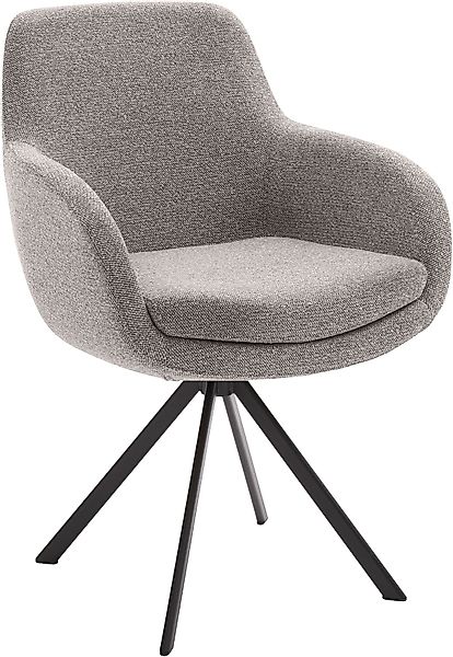Musterring Esszimmerstuhl »Tavia«, (Set), 2 St., Chenille, Stativgestell Ei günstig online kaufen