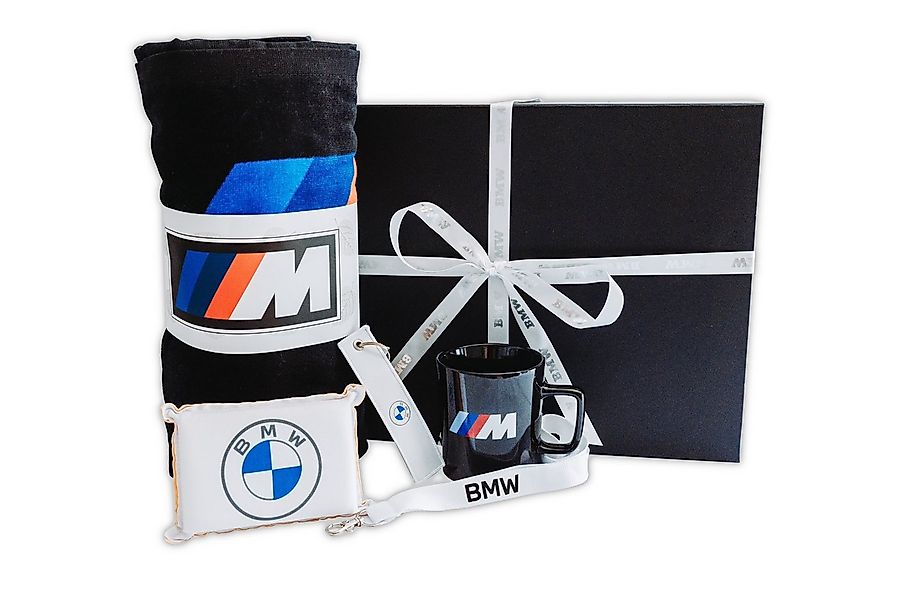 BMW Strandtuch BMW Geschenkset in exklusiver Geschenkbox Strandhandtuch M T günstig online kaufen