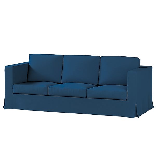 Bezug für Karlanda 3-Sitzer Sofa nicht ausklappbar, lang, marinenblau , Bez günstig online kaufen