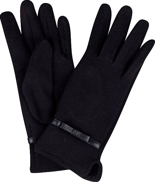 Capelli New York Strickhandschuhe (1 Paar) mit Zierschleife, Metall-Logo, F günstig online kaufen