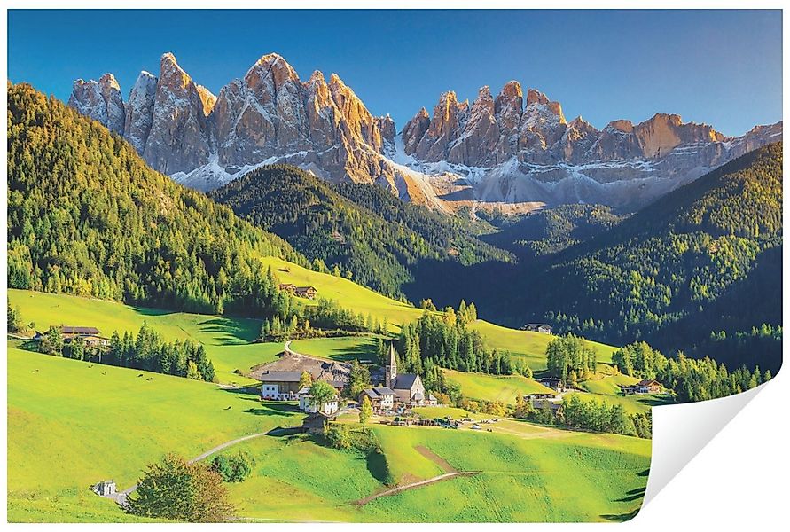 Wallarena Fototapete Berge Wald Natur Landschift Vlies Tapete für Wohnzimme günstig online kaufen