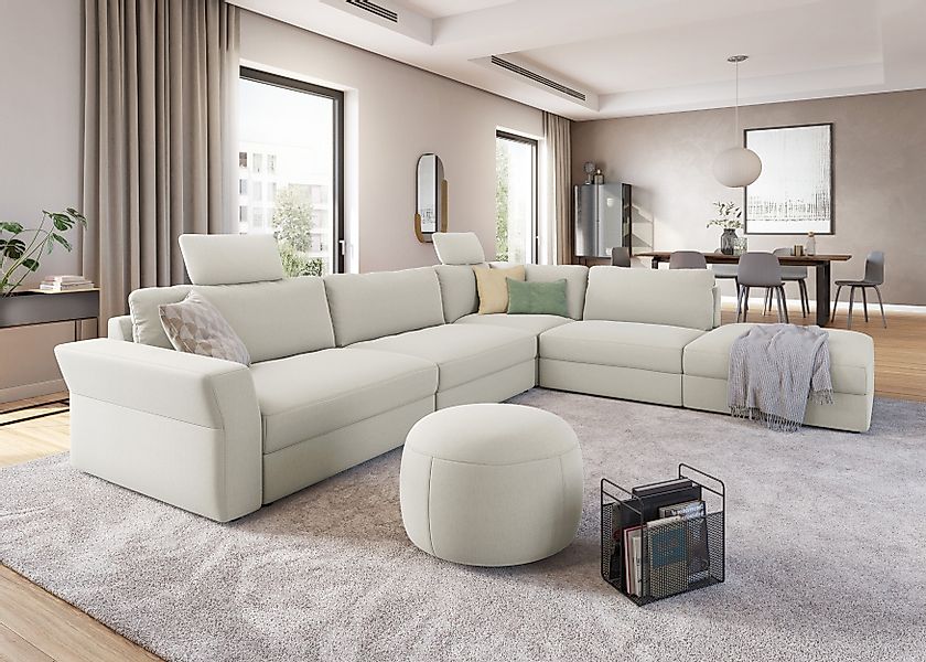 sit&more Ecksofa "Cadabra L-Form", Breite 356 cm, mit Sitztiefenverstellung günstig online kaufen