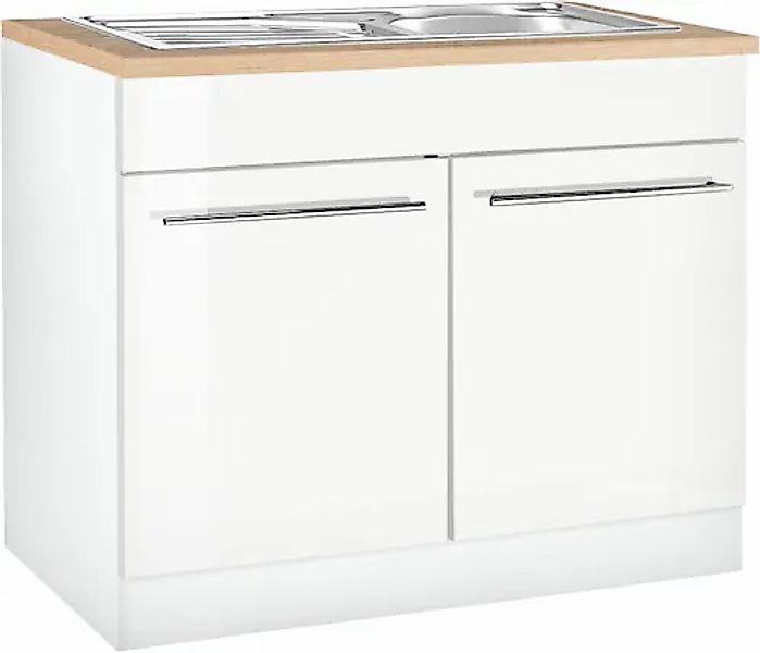 KOCHSTATION Spülenschrank »KS-Eton« Breite 100 cm günstig online kaufen