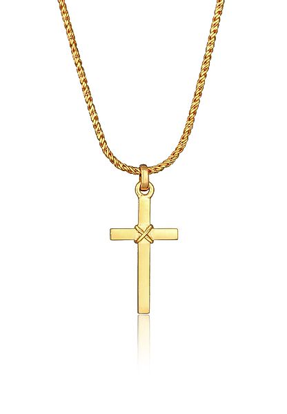 Kuzzoi Kette mit Anhänger Herren Kreuz günstig online kaufen