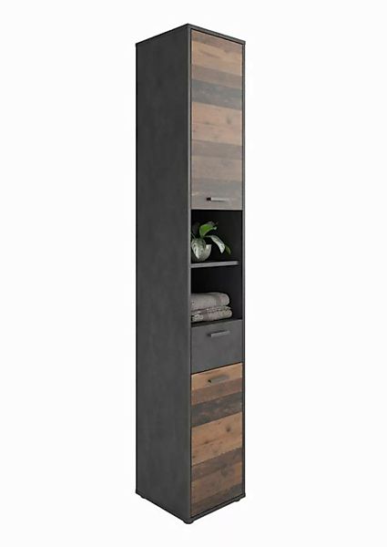 PREISBRECHER Mehrzweckschrank MADOC 4 in Matera-Old Style dunkel - 3,2x19x3 günstig online kaufen