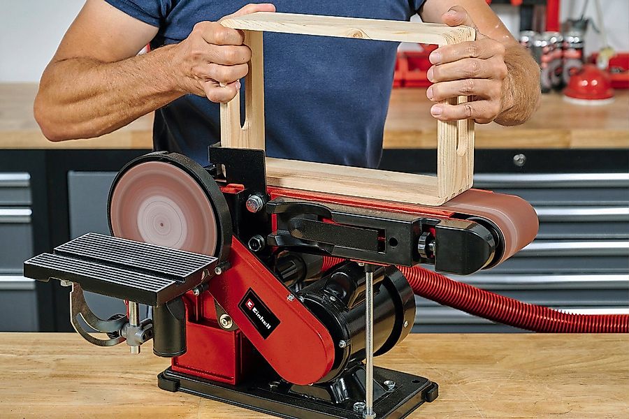 Einhell Stand-Bandschleifer Einhelll TC-US 380 Stand-Band-Tellerschleifer günstig online kaufen