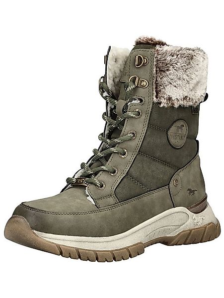 Mustang Shoes Mustang Shoes Stiefelette Lederimitat/Textil Schnürstiefelett günstig online kaufen