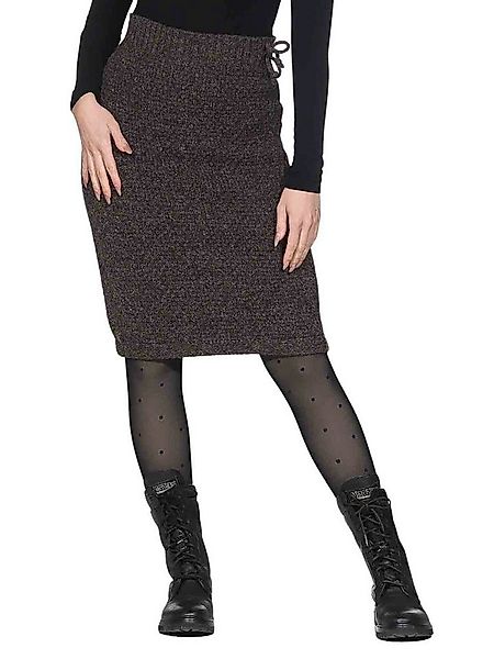KUNST UND MAGIE Strickrock Langer Rock Klassischer Boho Strickrock Winter W günstig online kaufen