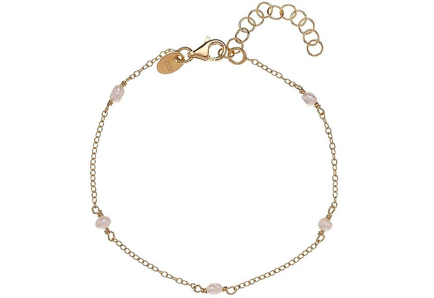Alisia Gliederarmband Damenarmband Perla Vergoldet mit kleinen Perlen günstig online kaufen