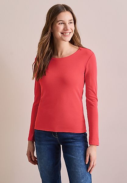 CECIL Langarmshirt aus reiner Baumwolle günstig online kaufen