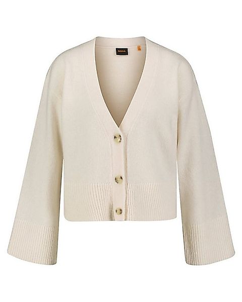 BOSS Cardigan Damen Strickjacke mit Wolle und Alpaka C_FONDINA (1-tlg) günstig online kaufen