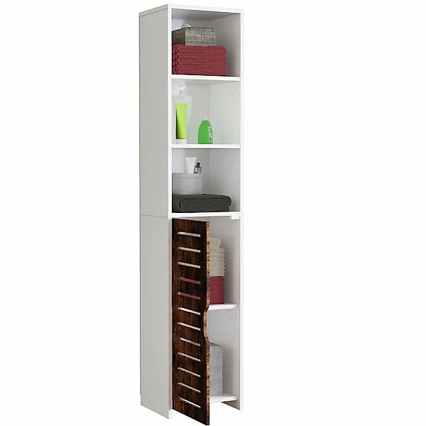 VCM Hochschrank "Holz Badmöbel Badschrank Hochschrank Flonali" 1 Stk. tlg. günstig online kaufen