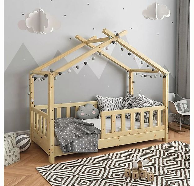 VitaliSpa Kinderbett Design 70x140 Naturholz mit Matratze natur Gr. 70 x 14 günstig online kaufen
