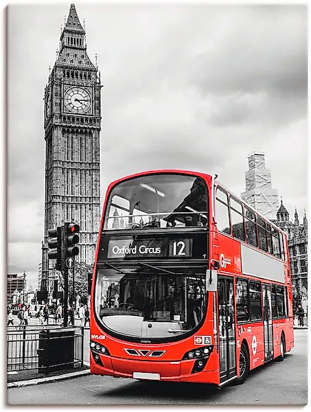 Artland Wandbild "London Bus und Big Ben", Gebäude, (1 St.), als Leinwandbi günstig online kaufen