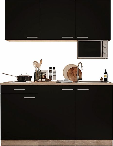 RESPEKTA Pantryküche "Luis, Duo Kochfeld, wahlweise mit Mikrowelle, Korpus günstig online kaufen