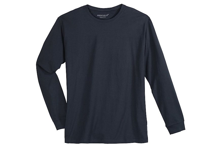 redfield Langarmshirt Redfield Langarmshirt Harvey Übergröße dunkelblau günstig online kaufen