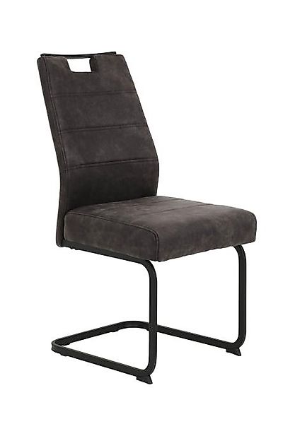 Schwingstuhl 4er Set Vintage Anthrazit günstig online kaufen