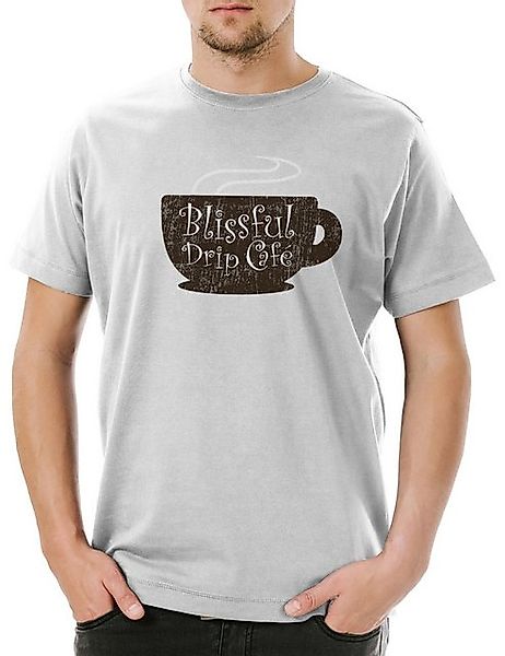 Urban Backwoods Print-Shirt Blissful Drip Cafe Herren T-Shirt Big Logo Litt günstig online kaufen