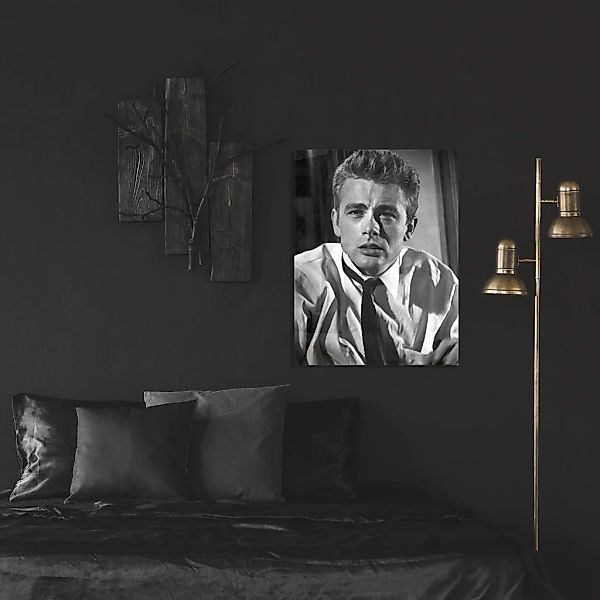 queence Acrylglasbild "James Dean" Mann  Schwarz-Weiß  Stars Fine Art-Print günstig online kaufen