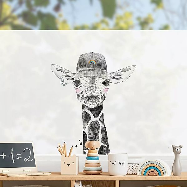 Fensterfolie Tier Party - Giraffe günstig online kaufen
