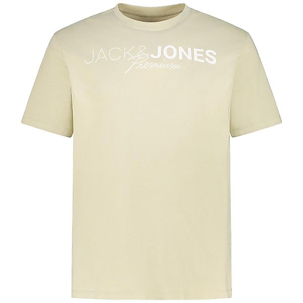 Jack&Jones T-Shirt aus Biobaumwolle Farbe grün Größe: 4XL günstig online kaufen