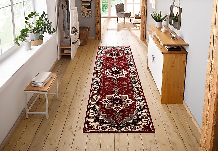 my home Wollteppich »Aman«, rechteckig, 14 mm Höhe, reine Wolle, Orient-Opt günstig online kaufen