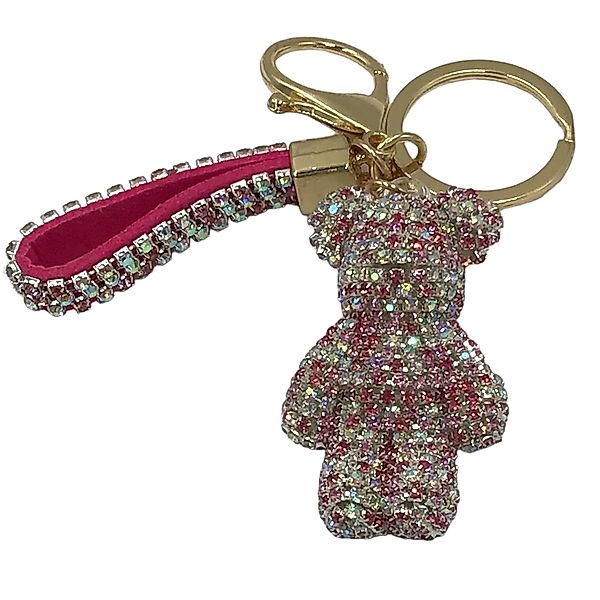 Steinfixx® Schlüsselanhänger Edler Strass Teddybär Cartoon günstig online kaufen