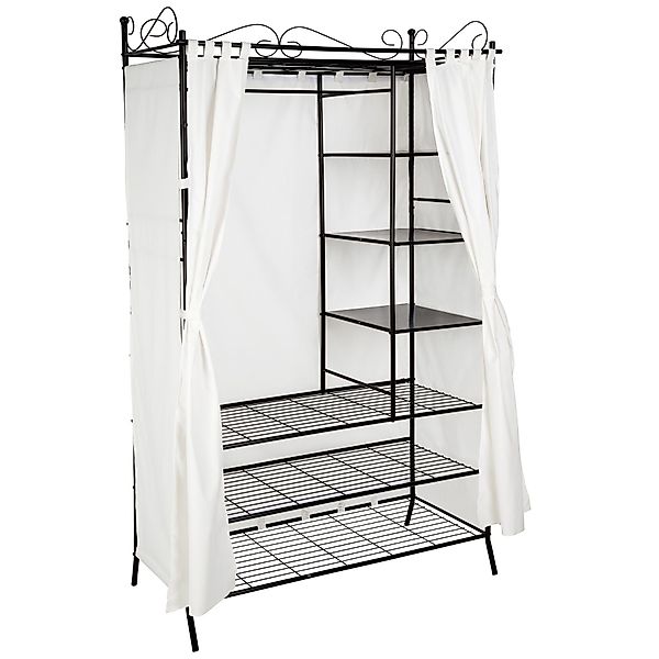 tectake Garderobe Metall-Garderobenschrank, 3 große und günstig online kaufen