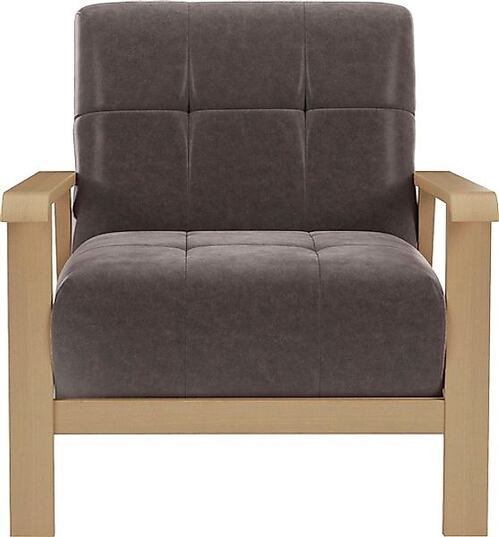 sit&more Sessel »Billund«, Armlehnen aus Buchenholz in natur, verschiedene günstig online kaufen