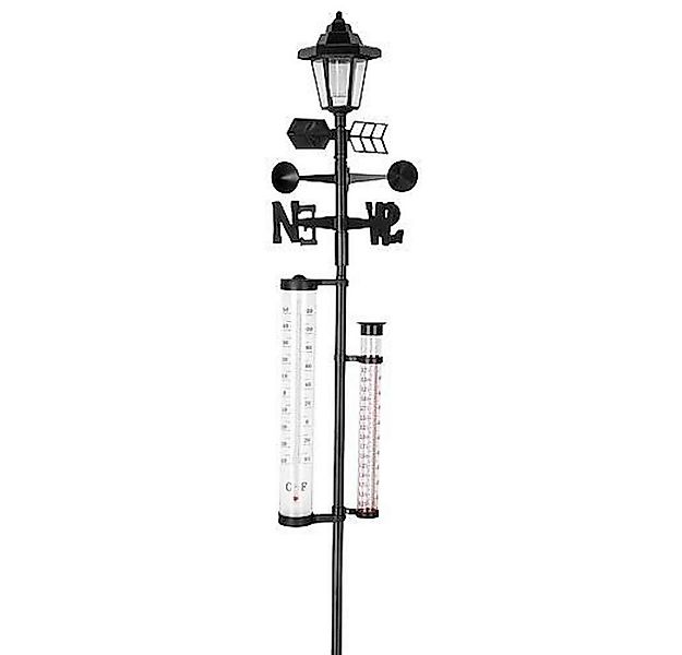 PROREGAL® Gartenpflege-Set Wetterstation SWS29, Solar, 158cm, Regenmesser, günstig online kaufen