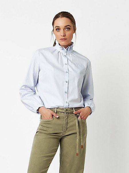 TONI Klassische Bluse Cleo mit Rüschenkragen und Streifen günstig online kaufen