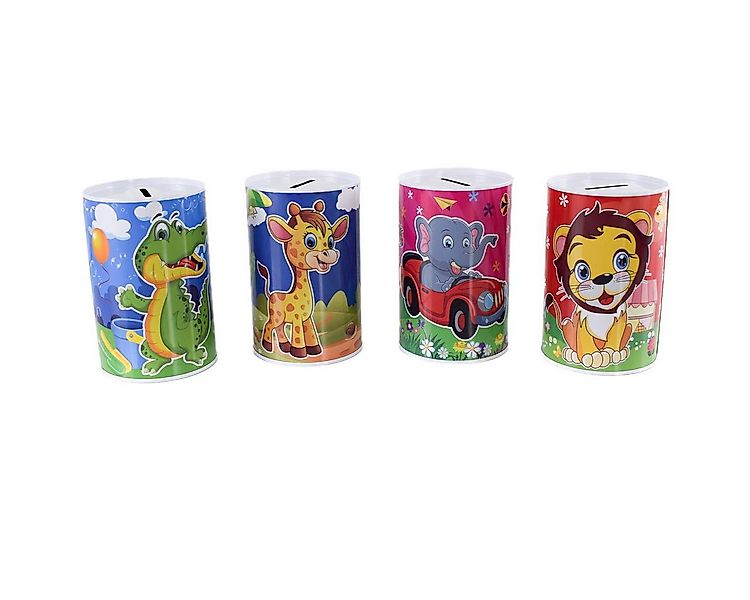 Marabellas Shop Spardose Metall-Spardose für Kinder ohne Öffnung im Tier De günstig online kaufen