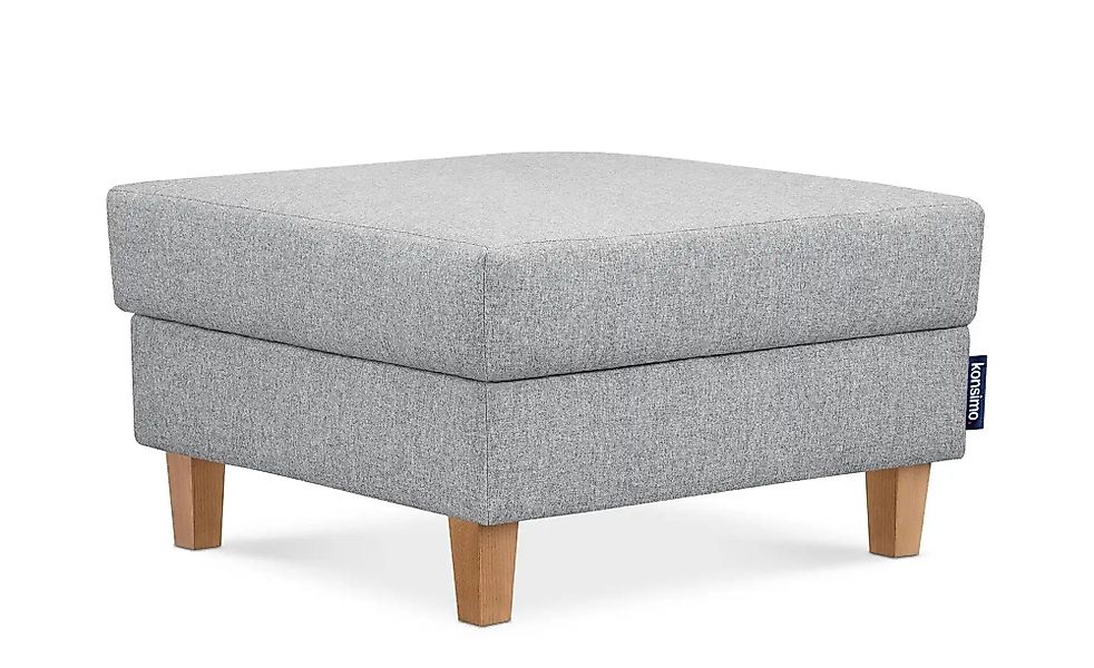 KONSIMO Hocker  Eriso ¦ grau ¦ Maße (cm): B: 71 H: 43 Polstermöbel > Hocker günstig online kaufen