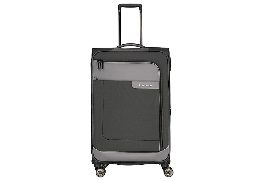 travelite Koffer Viia - 4-Rollen-Trolley L 77 cm erw. (Schiefer), 4 Rollen günstig online kaufen