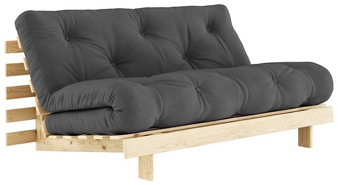 Karup Design 2-Sitzer Schlafsofa ROOTS 160 cm Polster DARK GREY Klappsofa G günstig online kaufen