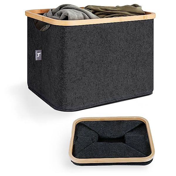 HENNEZ Aufbewahrungskorb 40L Faltbarer Wäschekorb - Körbe zur Aufbewahrung, günstig online kaufen