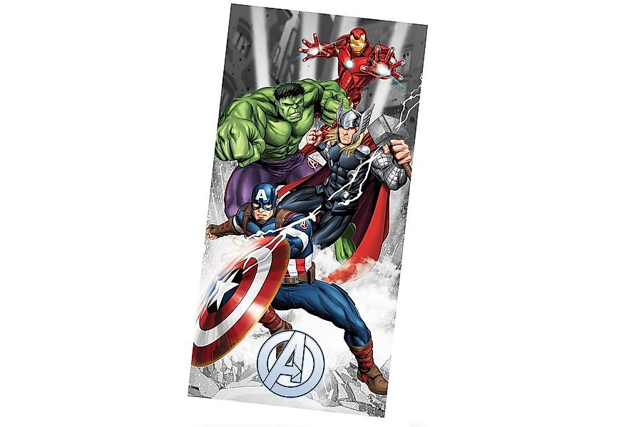 MTOnlinehandel Badetuch Avengers 70x140 cm, 100 % Baumwolle, Marvel's Aveng günstig online kaufen