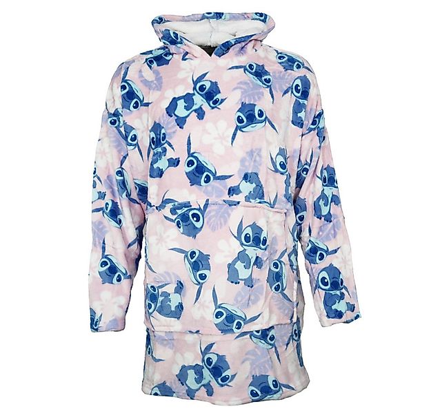 Disney Sweatponcho Disney Stitch Kuschelponcho Kuscheldecke mit Ärmeln Kapu günstig online kaufen