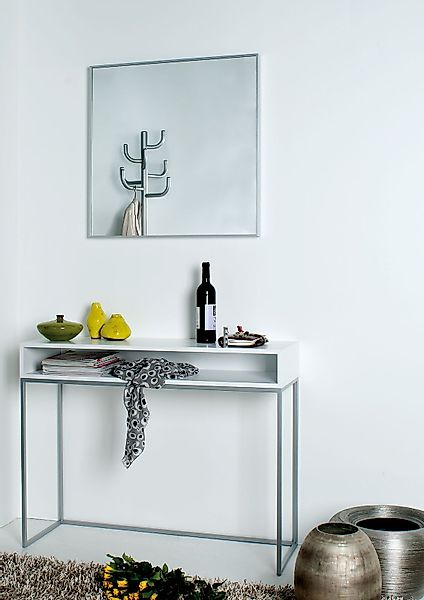 Konsolentisch Dina Tablett Wenge / Gestell Edelstahl günstig online kaufen